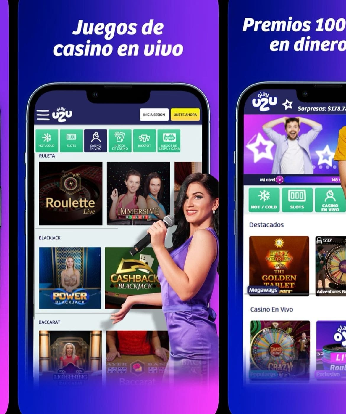 Ventajas de la versi&oacute;n m&oacute;vil de PlayUZU
juegos de casino en vivo