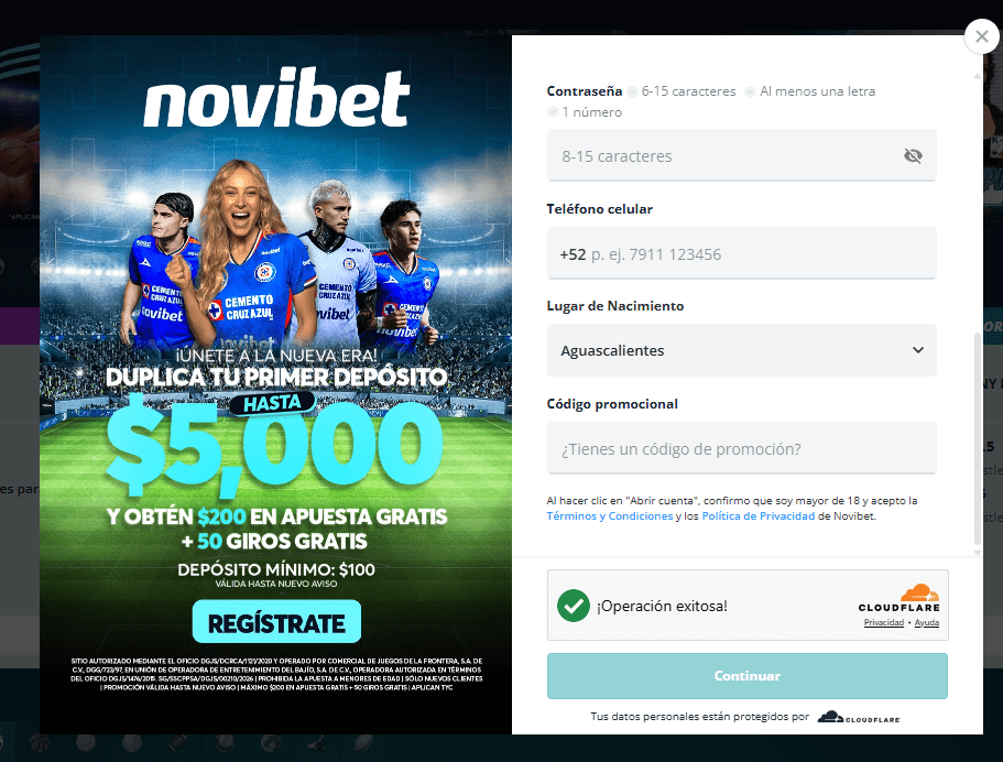 novibet registro